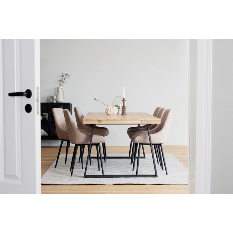 RO Brooklyn Extending Dining Table U 220x95 Oak/Black